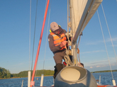 Яхтенный поход к островам Финского залива | Работа с парусами
